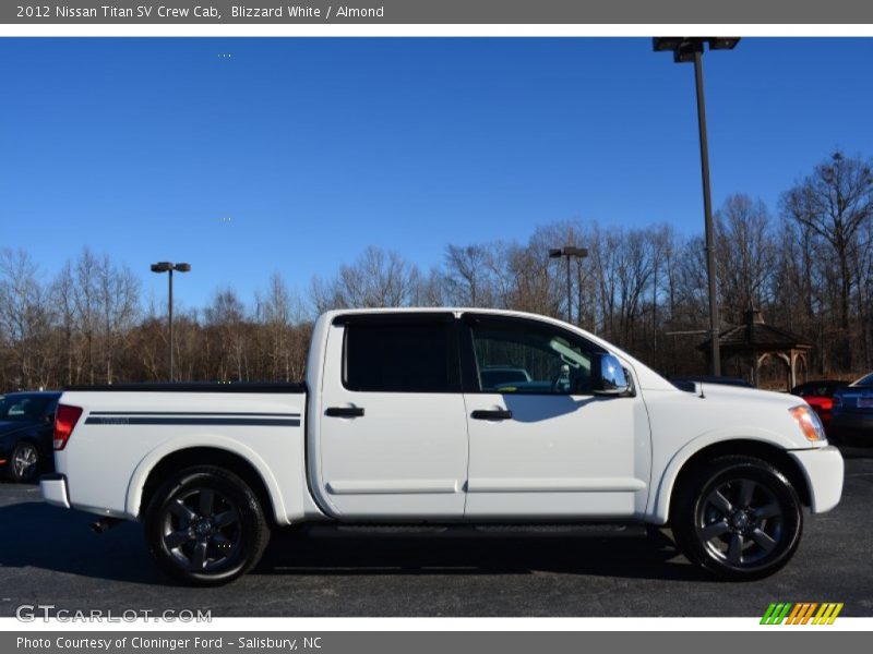 Blizzard White / Almond 2012 Nissan Titan SV Crew Cab