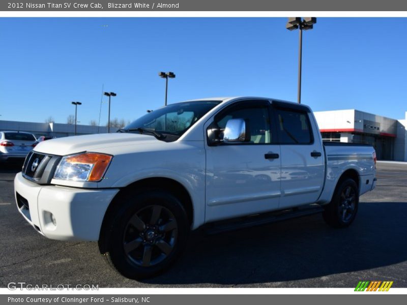 Blizzard White / Almond 2012 Nissan Titan SV Crew Cab