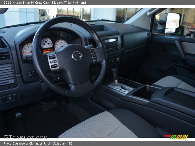 Blizzard White / Almond 2012 Nissan Titan SV Crew Cab