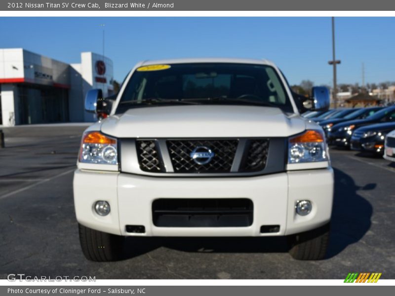 Blizzard White / Almond 2012 Nissan Titan SV Crew Cab