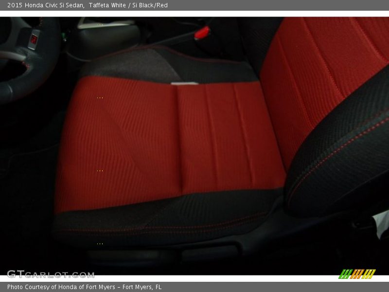Taffeta White / Si Black/Red 2015 Honda Civic Si Sedan