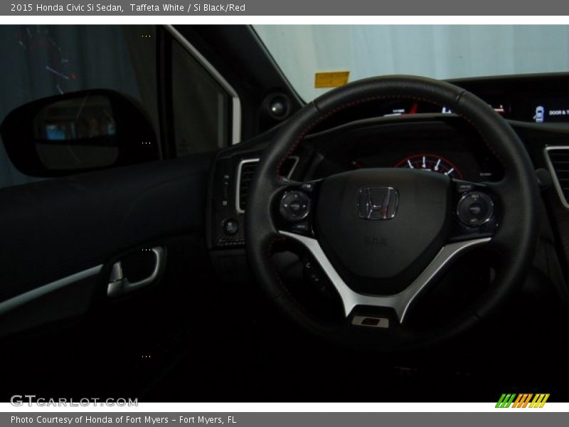 Taffeta White / Si Black/Red 2015 Honda Civic Si Sedan
