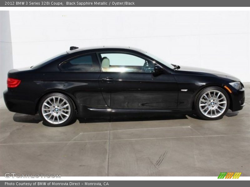 Black Sapphire Metallic / Oyster/Black 2012 BMW 3 Series 328i Coupe