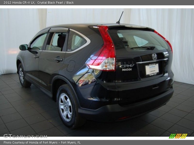 Crystal Black Pearl / Black 2012 Honda CR-V LX