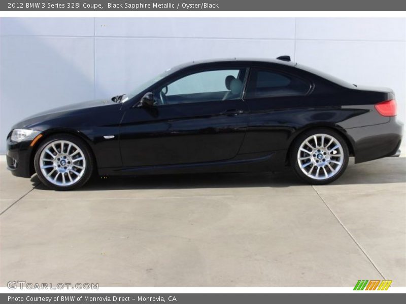 Black Sapphire Metallic / Oyster/Black 2012 BMW 3 Series 328i Coupe