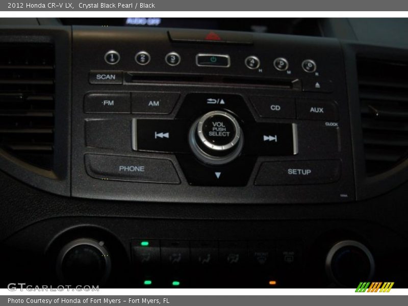 Crystal Black Pearl / Black 2012 Honda CR-V LX