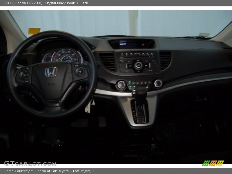 Crystal Black Pearl / Black 2012 Honda CR-V LX