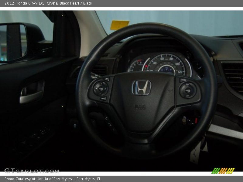 Crystal Black Pearl / Black 2012 Honda CR-V LX