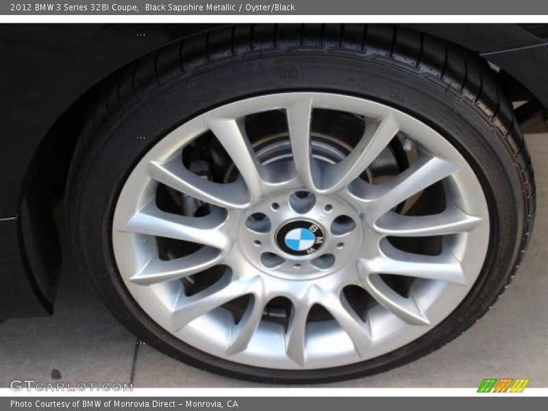 Black Sapphire Metallic / Oyster/Black 2012 BMW 3 Series 328i Coupe