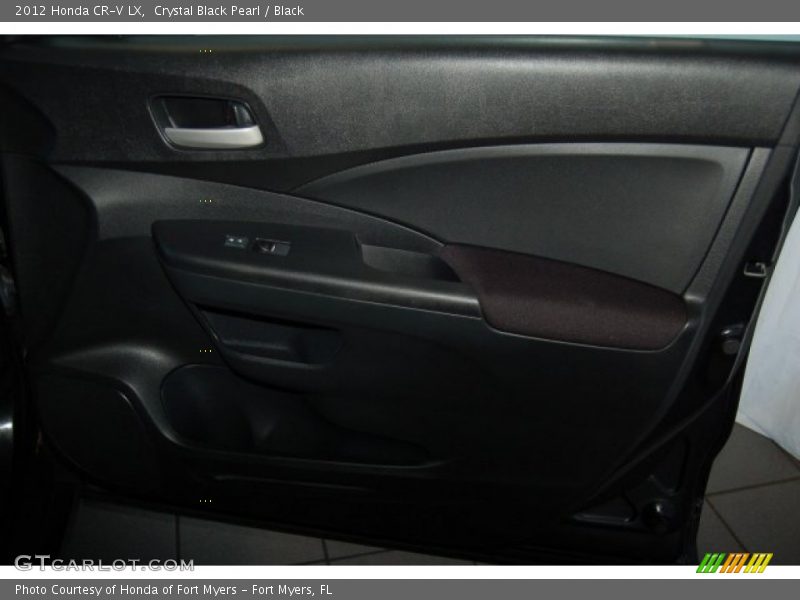 Crystal Black Pearl / Black 2012 Honda CR-V LX