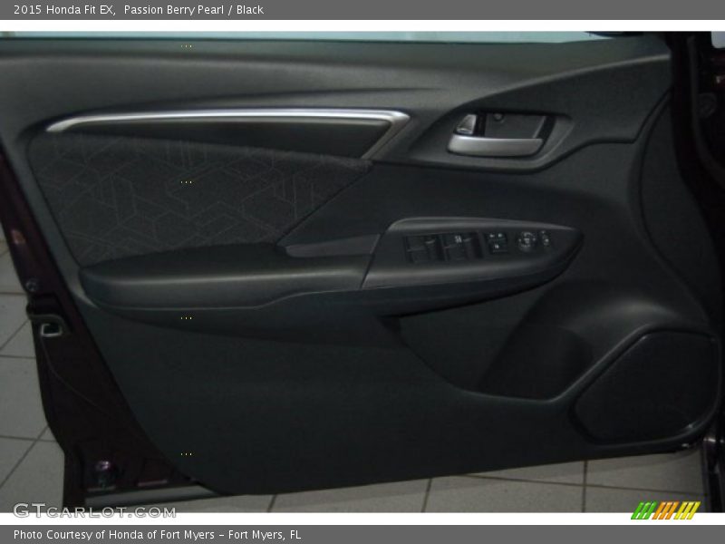 Passion Berry Pearl / Black 2015 Honda Fit EX