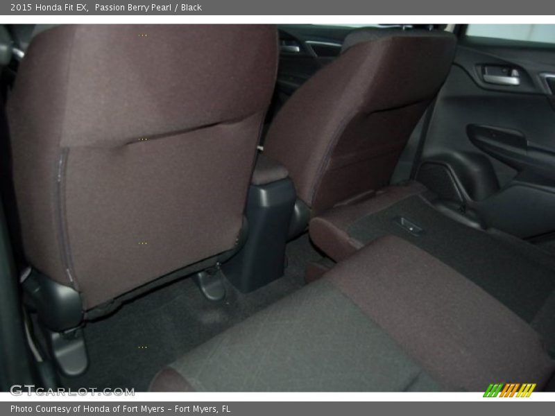 Passion Berry Pearl / Black 2015 Honda Fit EX