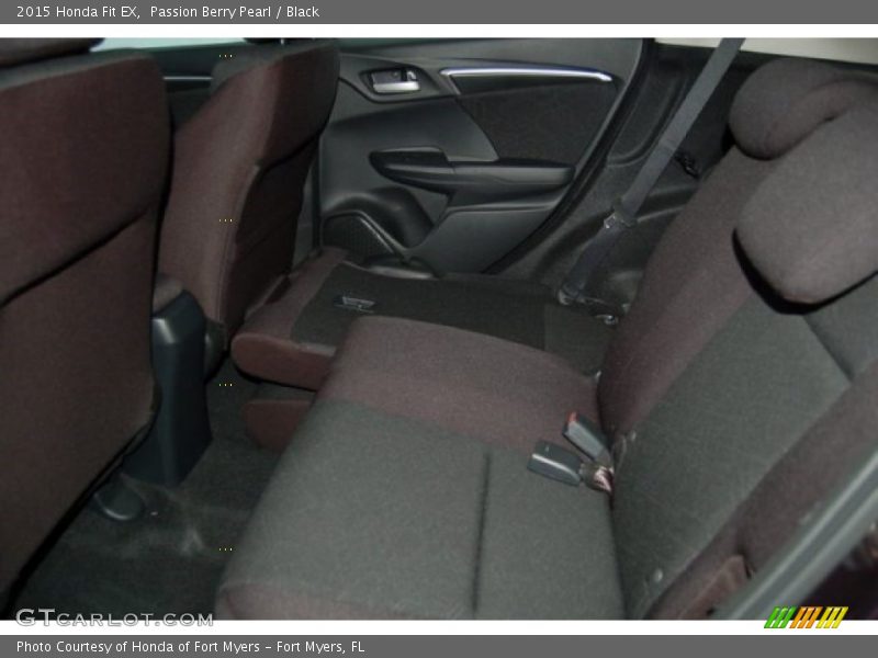 Passion Berry Pearl / Black 2015 Honda Fit EX