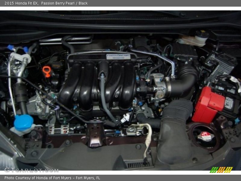 Passion Berry Pearl / Black 2015 Honda Fit EX