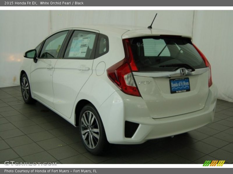 White Orchid Pearl / Black 2015 Honda Fit EX