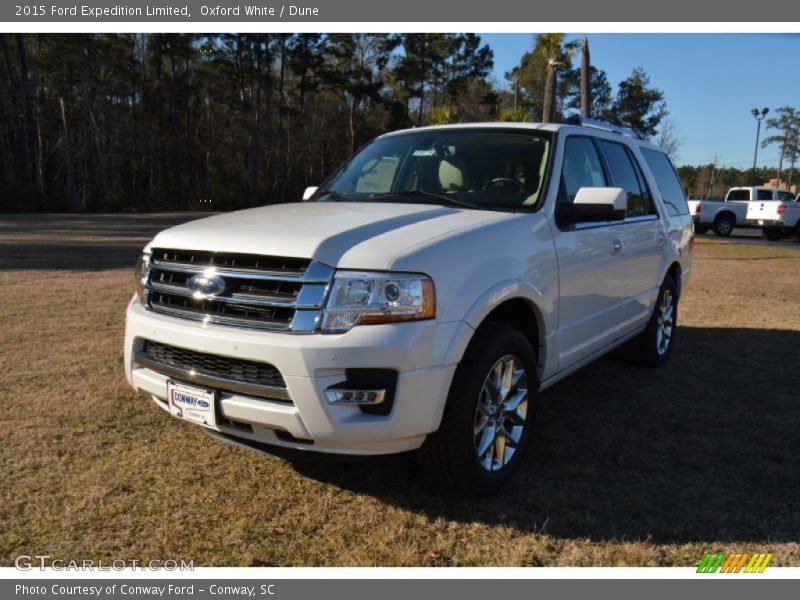 Oxford White / Dune 2015 Ford Expedition Limited