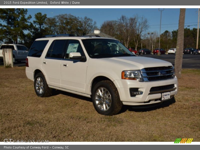 Oxford White / Dune 2015 Ford Expedition Limited