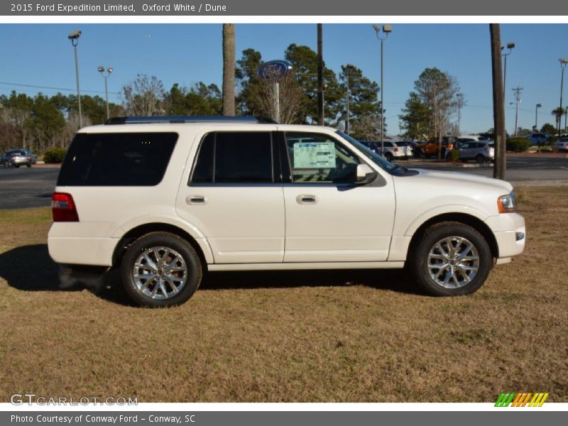 Oxford White / Dune 2015 Ford Expedition Limited