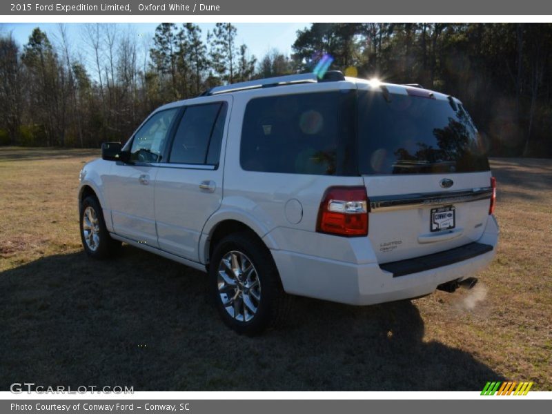 Oxford White / Dune 2015 Ford Expedition Limited