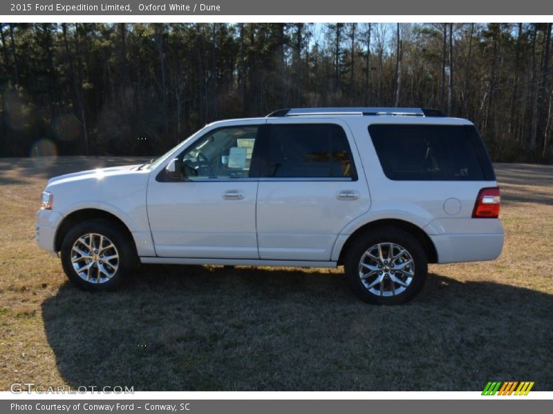 Oxford White / Dune 2015 Ford Expedition Limited