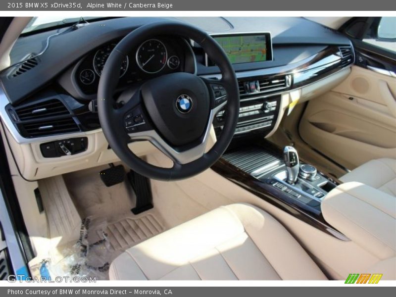 Alpine White / Canberra Beige 2015 BMW X5 xDrive35d