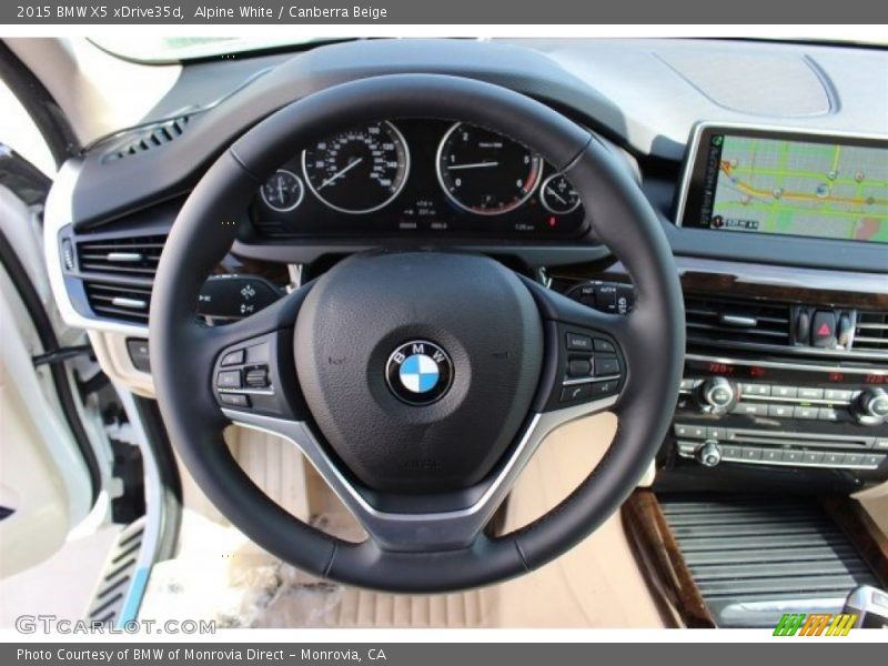 Alpine White / Canberra Beige 2015 BMW X5 xDrive35d