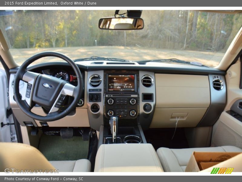 Oxford White / Dune 2015 Ford Expedition Limited