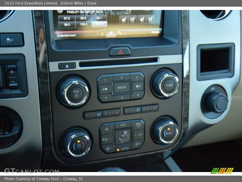 Oxford White / Dune 2015 Ford Expedition Limited