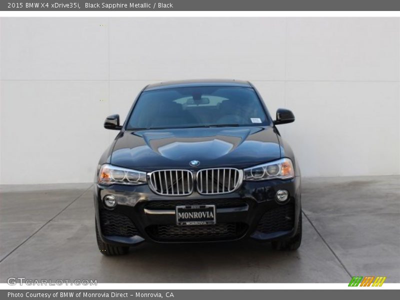 Black Sapphire Metallic / Black 2015 BMW X4 xDrive35i