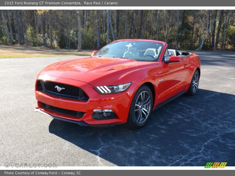 Race Red / Ceramic 2015 Ford Mustang GT Premium Convertible