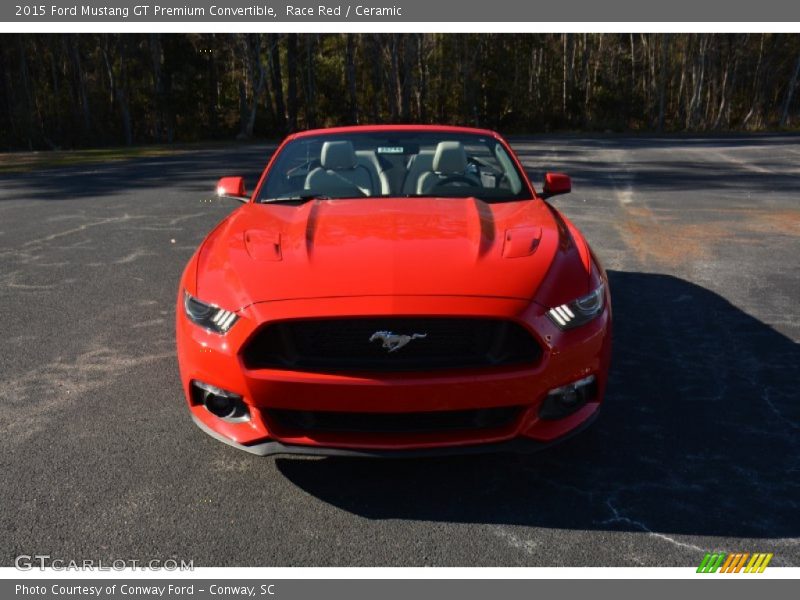 Race Red / Ceramic 2015 Ford Mustang GT Premium Convertible