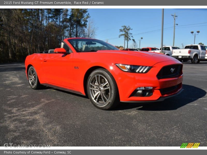 Front 3/4 View of 2015 Mustang GT Premium Convertible