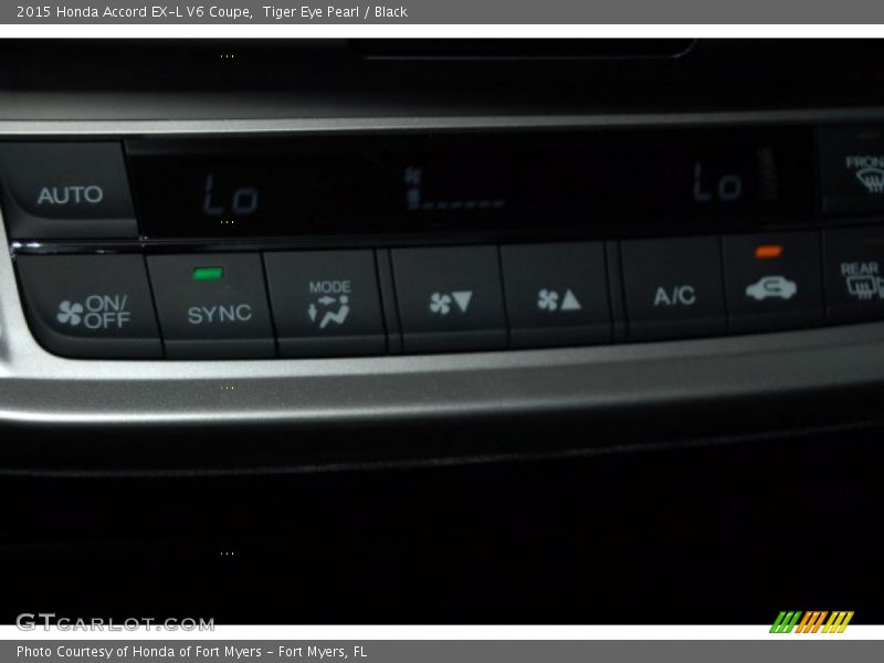 Tiger Eye Pearl / Black 2015 Honda Accord EX-L V6 Coupe