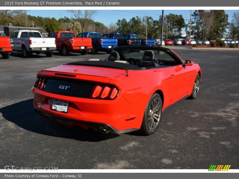 Race Red / Ceramic 2015 Ford Mustang GT Premium Convertible