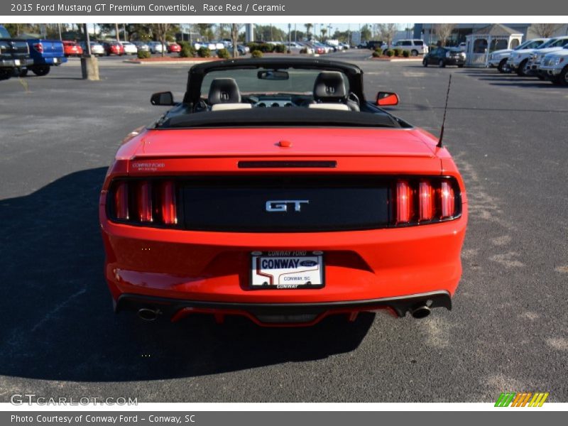 Race Red / Ceramic 2015 Ford Mustang GT Premium Convertible