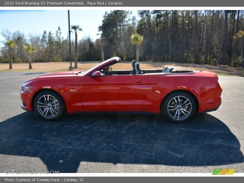 Race Red / Ceramic 2015 Ford Mustang GT Premium Convertible