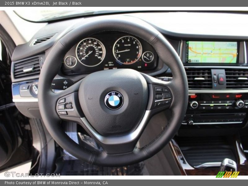 Jet Black / Black 2015 BMW X3 xDrive28i