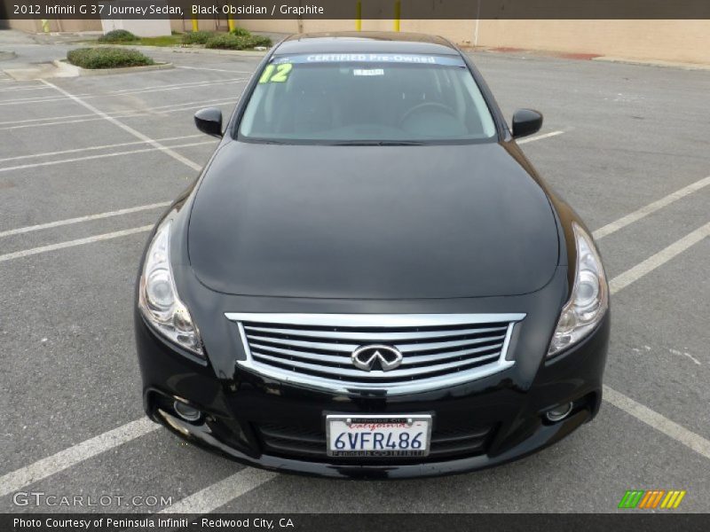 Black Obsidian / Graphite 2012 Infiniti G 37 Journey Sedan