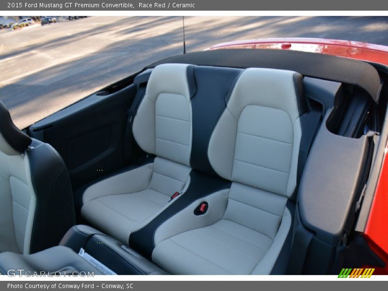 Rear Seat of 2015 Mustang GT Premium Convertible