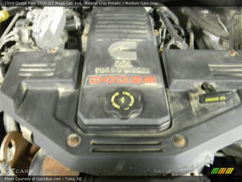 Mineral Gray Metallic / Medium Slate Gray 2009 Dodge Ram 2500 SLT Mega Cab 4x4