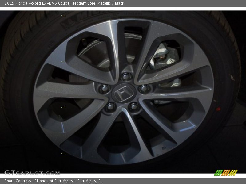 Modern Steel Metallic / Black 2015 Honda Accord EX-L V6 Coupe