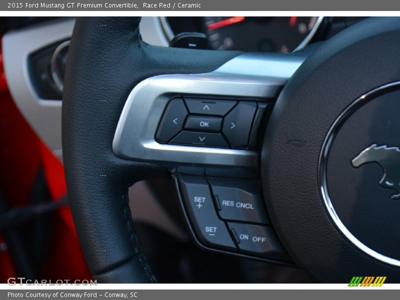 Controls of 2015 Mustang GT Premium Convertible