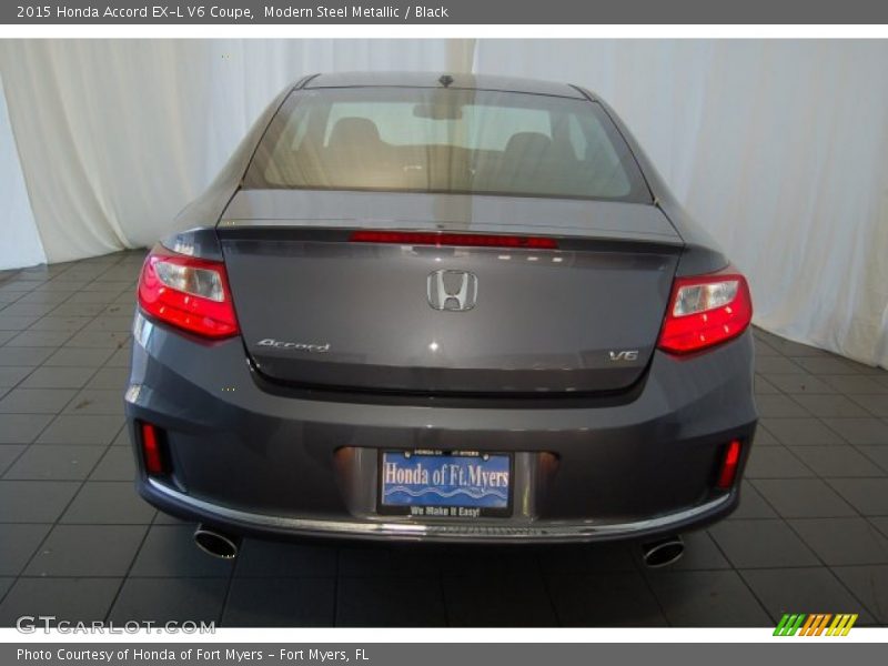 Modern Steel Metallic / Black 2015 Honda Accord EX-L V6 Coupe