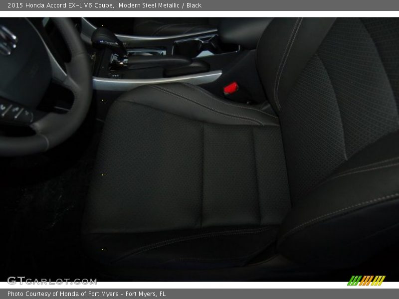 Modern Steel Metallic / Black 2015 Honda Accord EX-L V6 Coupe