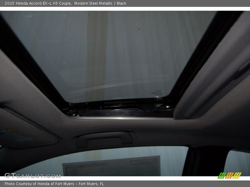 Modern Steel Metallic / Black 2015 Honda Accord EX-L V6 Coupe