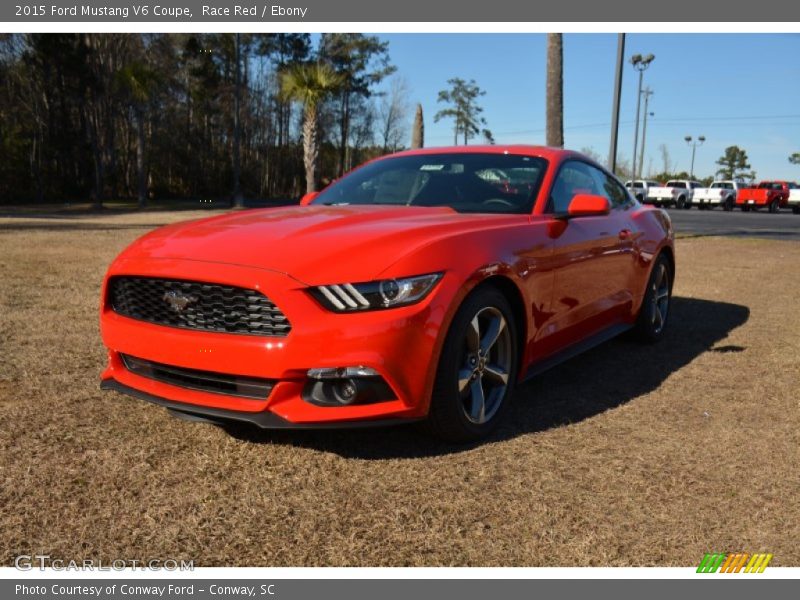 Race Red / Ebony 2015 Ford Mustang V6 Coupe