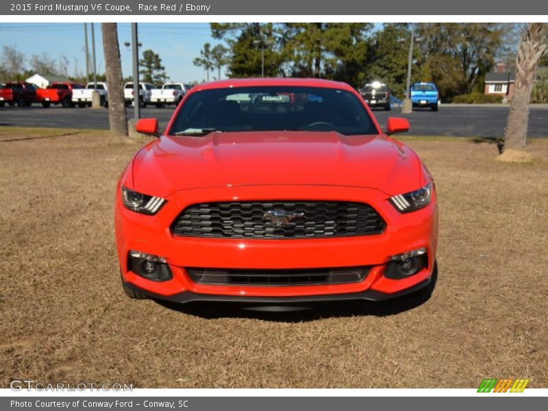 Race Red / Ebony 2015 Ford Mustang V6 Coupe