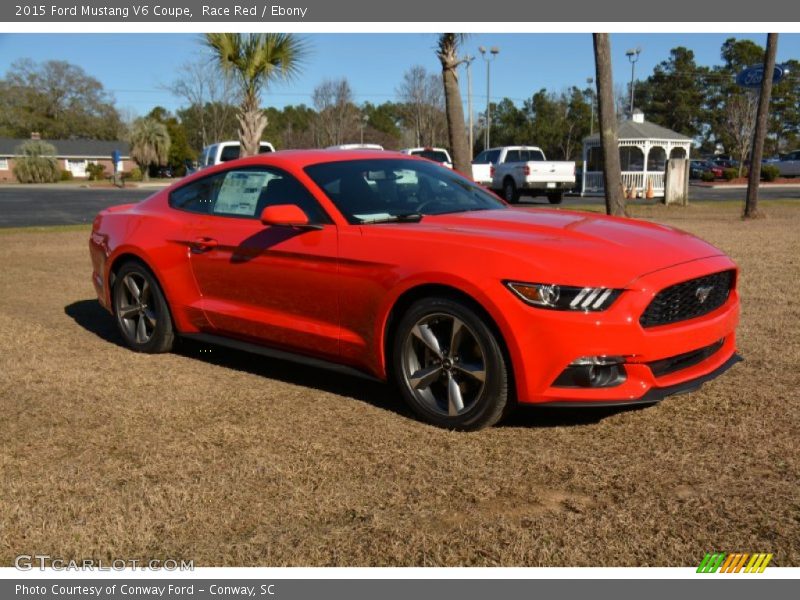 Race Red / Ebony 2015 Ford Mustang V6 Coupe