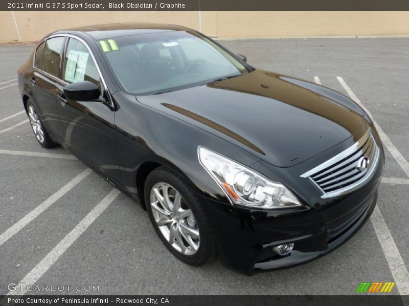 Black Obsidian / Graphite 2011 Infiniti G 37 S Sport Sedan
