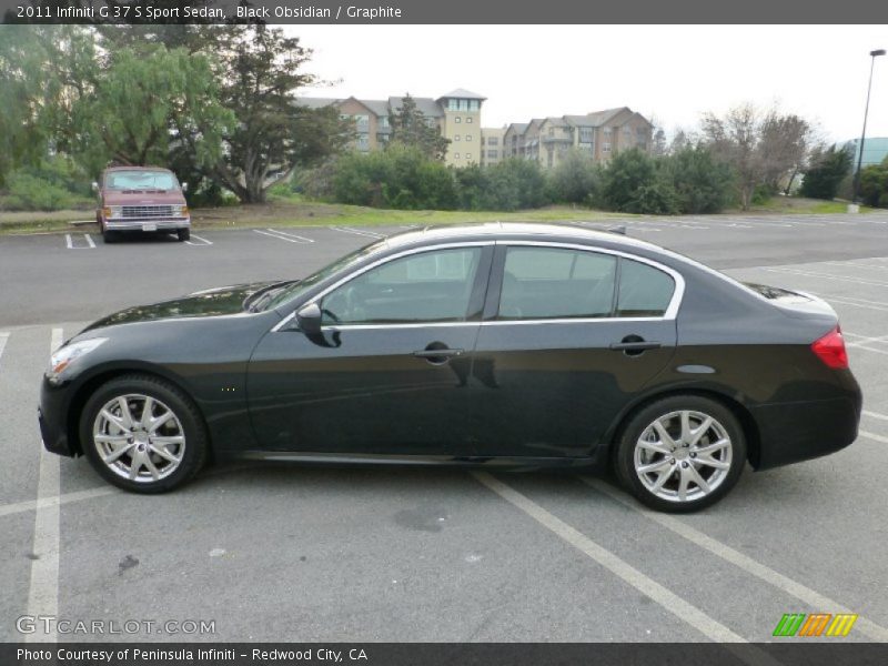 Black Obsidian / Graphite 2011 Infiniti G 37 S Sport Sedan